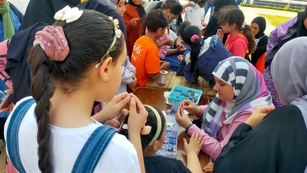 إقبال ملحوظ لمشاركة البراعم بورش تعليم الحرف اليدوية بمعرض اهلا رمضان بالإسماعيلية