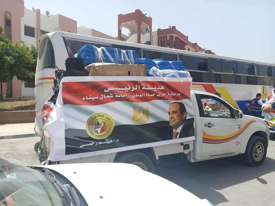 حماة الوطن مساعدات طبية بقيمة 500 ألف جنيه لمستشفى العريش العام