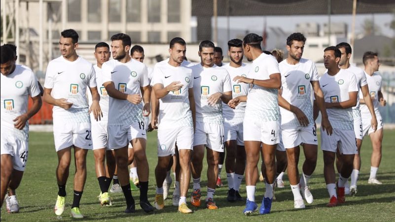 البنك الاهلي يواصل تدريباته استعداداً لمواجهة طلائع الجيش