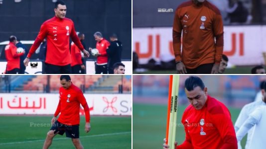 شاهد.. عصام الحضري ينشر صورا من تمارين منتخب مصر